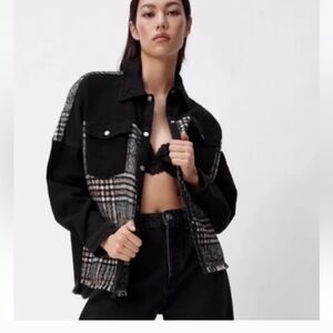 Plaid Black Women's Jacket